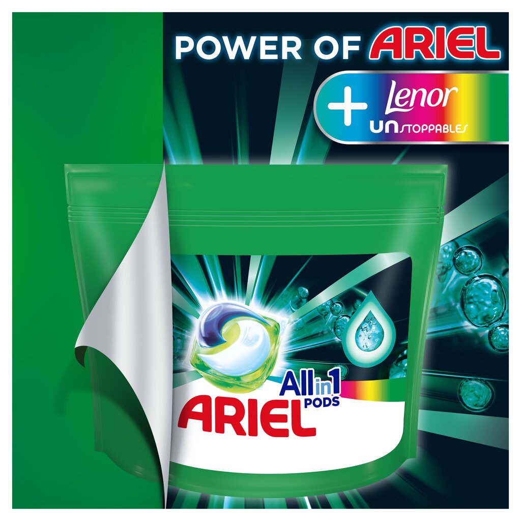 Ariel All-in-1 PODS +Unstoppables Lenor Pesukapslid, 36 Pesu цена и информация | Pesuvahendid | hansapost.ee