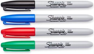 Marker Sharpie Fine, 4 tk. цена и информация | Принадлежности для рисования, лепки | hansapost.ee