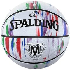 Korvpallipall Spalding NBA Marble, suurus 7, valge hind ja info | Korvpallid | hansapost.ee