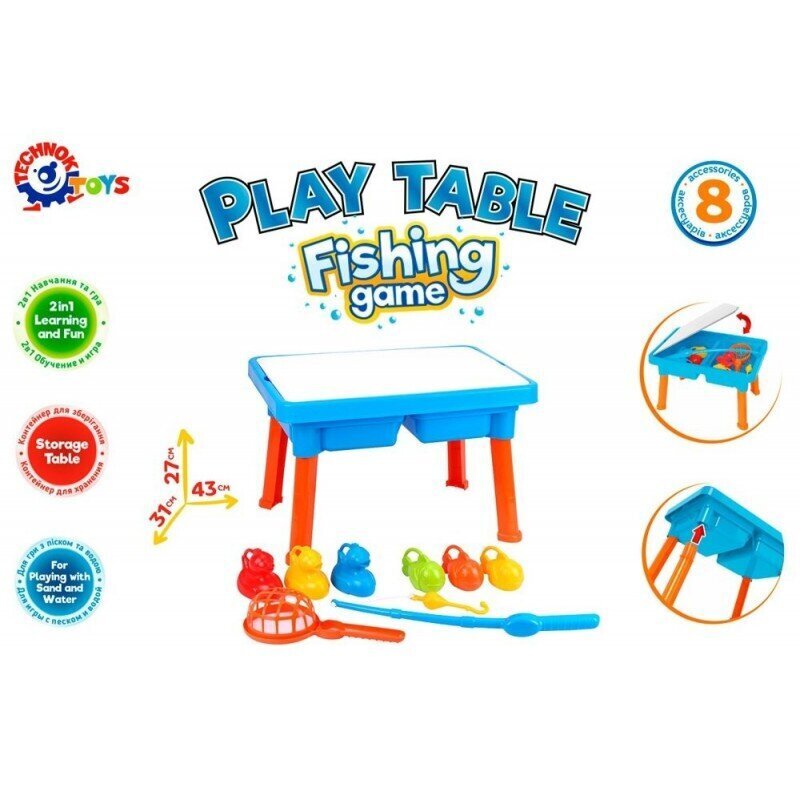 2-in-1 set Educational Study Table 8133 Fishing Table hind ja info | Arendavad laste mänguasjad | hansapost.ee