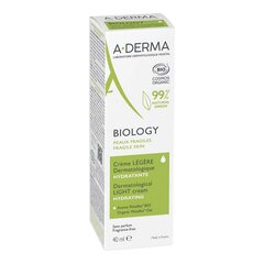 Niisutav kreem A-Derma Biology Kerge (40 ml) hind ja info | Näokreemid | hansapost.ee