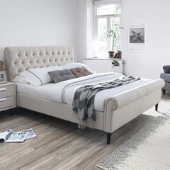 Кровать LUCIA с матрасом HARMONY DUO (86744) 160x200см, обивка из мебельного текстиля, цвет: бежевый цена и информация | Кровати | hansapost.ee