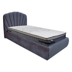 Кровать EVA 90x200cm, серый бархат цена и информация | Кровати | hansapost.ee