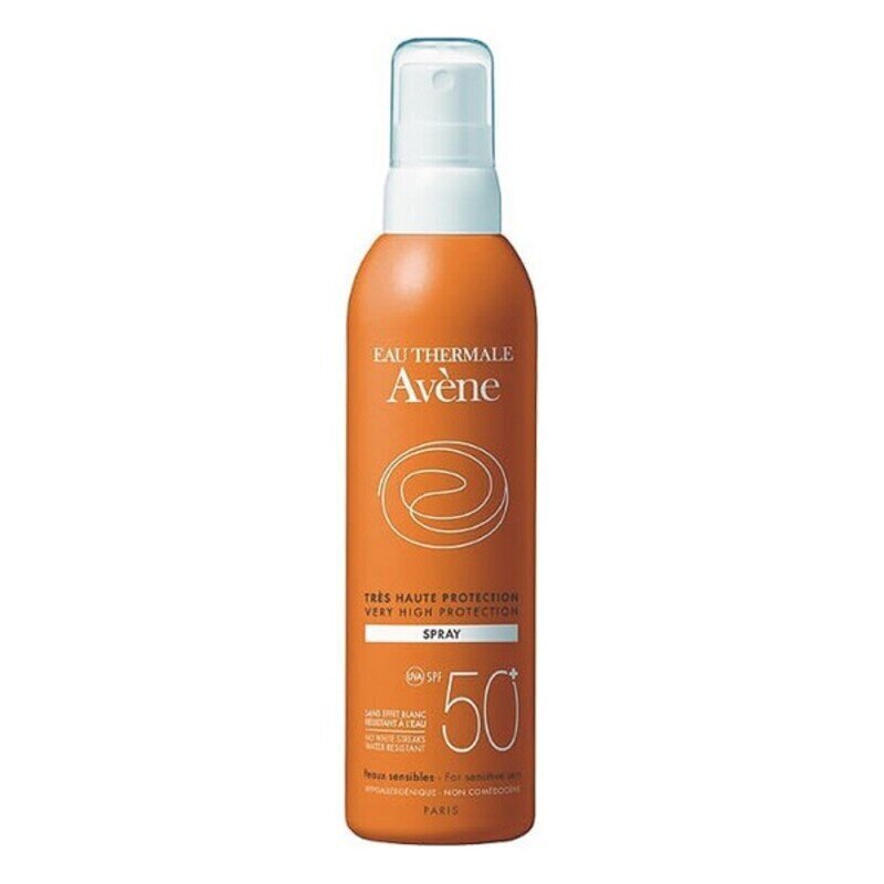 Päikesekaitse pihusti Avene SPF50+ цена и информация | Päikesekaitse ja päevitusjärgsed kreemid | hansapost.ee