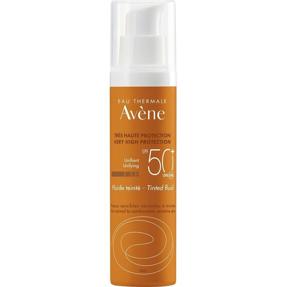 Päikesekaitse koos Värviga Avene Tinted Fluid SPF50+ (50 ml) hind ja info | Päikesekaitse ja päevitusjärgsed kreemid | hansapost.ee