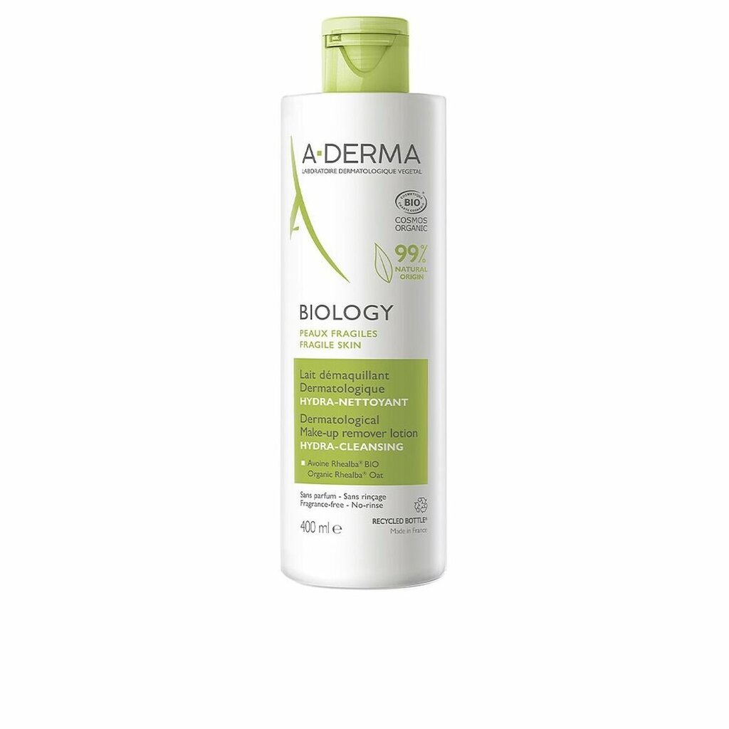 Meigi eemaldamise kreem A-Derma Biology (400 ml) цена и информация | Näopuhastusvahendid | hansapost.ee