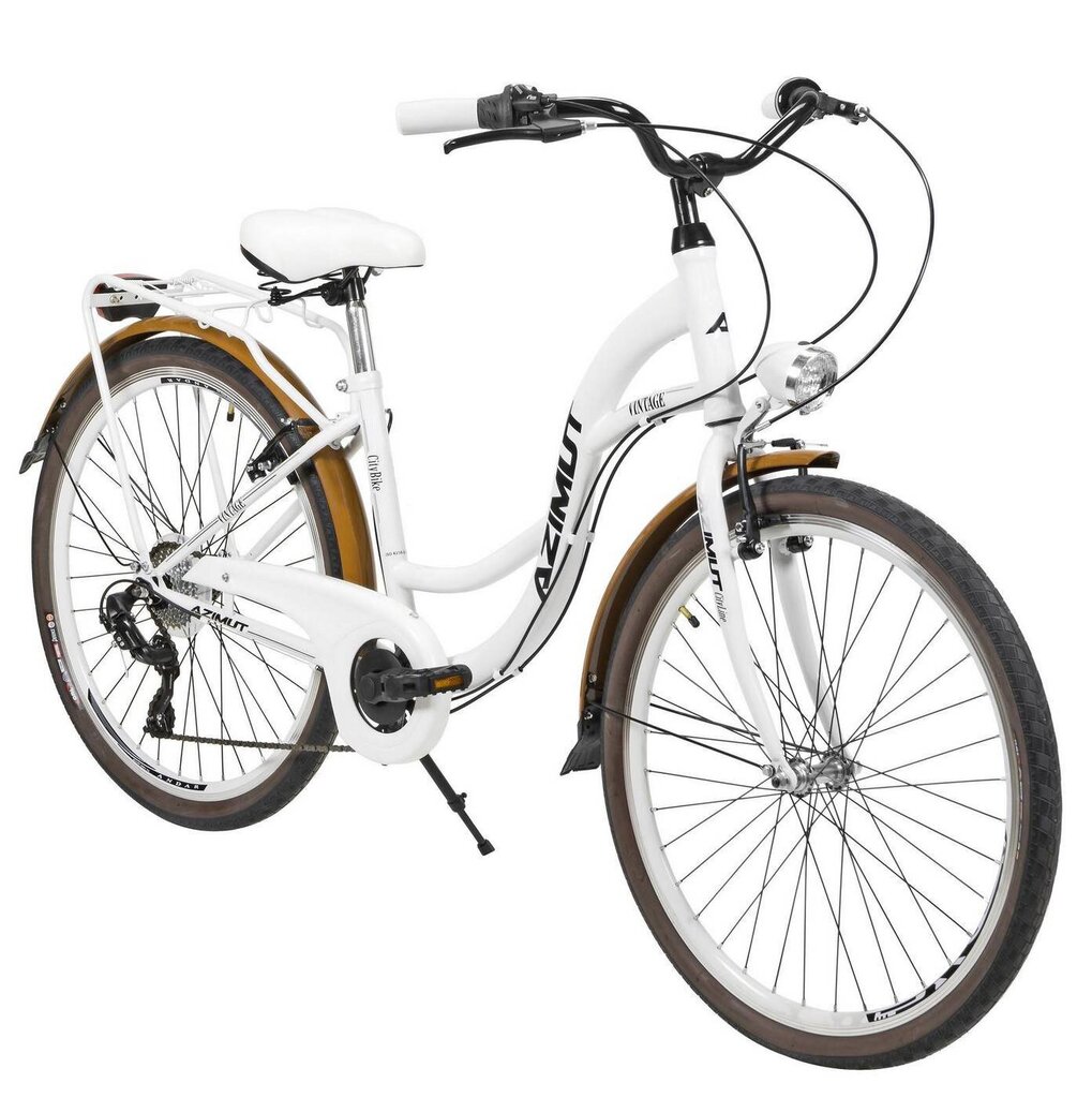 Jalgratas Azimut Vintage TX-7 26" 2023, valge цена и информация | Jalgrattad | hansapost.ee