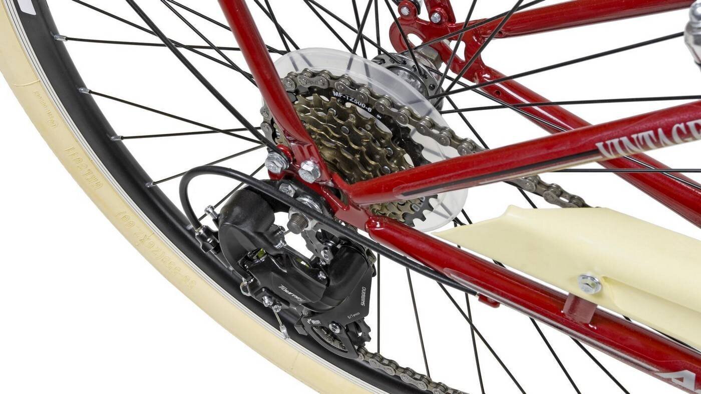 Jalgratas Azimut Vintage TX-7 26" 2023, punane hind ja info | Jalgrattad | hansapost.ee