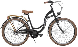Велосипед Azimut Vintage 26" 2023, черный цвет цена и информация | Велосипеды | hansapost.ee