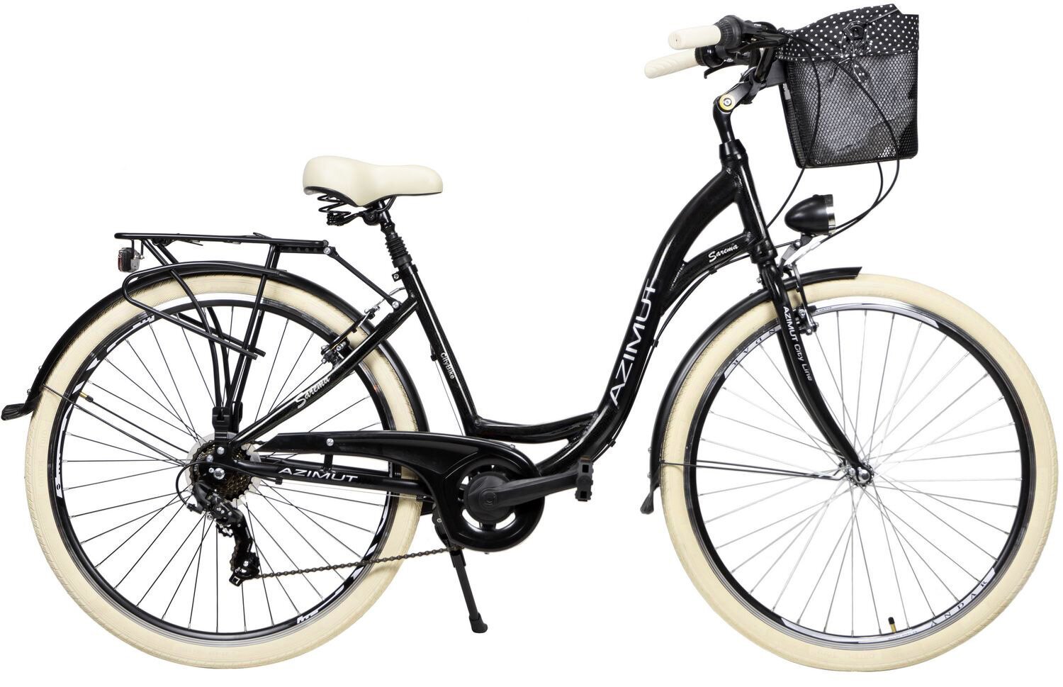 Jalgratas Azimut Sarema 28" ALU TX-7 2023, must цена и информация | Jalgrattad | hansapost.ee