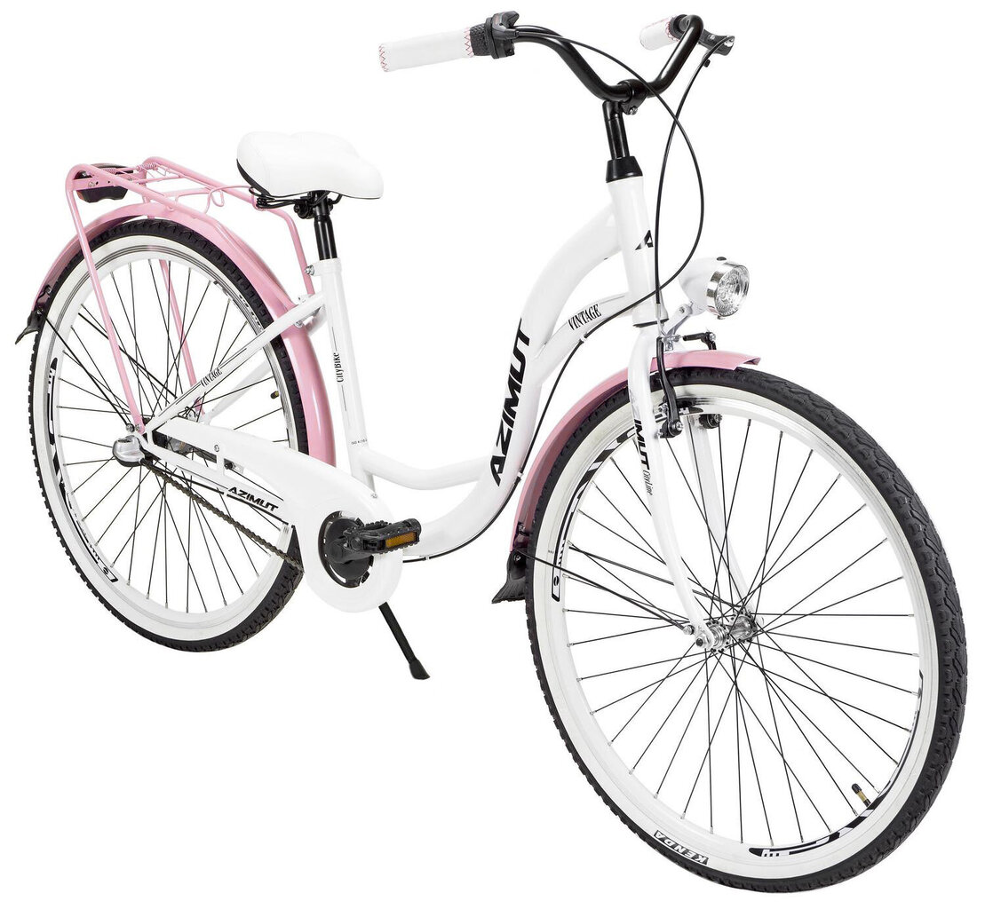 Jalgratas Azimut Vintage 28" 2023, valge/roosa hind ja info | Jalgrattad | hansapost.ee
