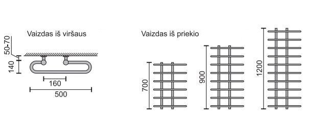 Elektriline käterätikuivati Rosela Allegro küttekehaga цена и информация | Käterätikuivatid ja vannitoa radiaaotrid | hansapost.ee