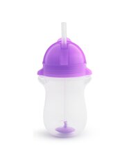 Pudel koos kõrrega Munchkin 90144, lilla, 12 kuud+, 296 ml цена и информация | Бутылочки и аксессуары | hansapost.ee