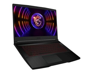 Портативный компьютер|MSI|Thin GF63 12VE|CPU i5-12450H|2000 MHz|15.6|1920x1080|RAM 16GB|DDR4|3200 MHz|SSD 512GB|NVIDIA GeForce RTX 4050|6GB|ENG|Windows 11 Home|Black|1.86 кг|GF63THIN12VE-014NL  цена и информация | Записные книжки | hansapost.ee