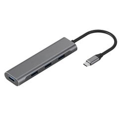 Adapter USB Type-C - 4 x USB 3.0 hind ja info | USB adapterid ja jagajad | hansapost.ee