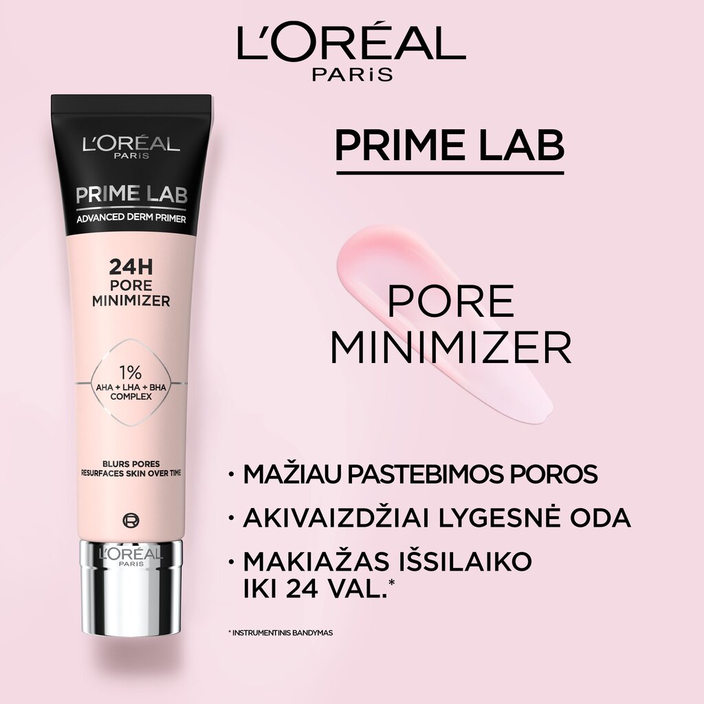 Meigialuskreem L'Oréal Paris Prime Lab 24h, 30 ml hind ja info | Jumestuskreemid ja puudrid | hansapost.ee