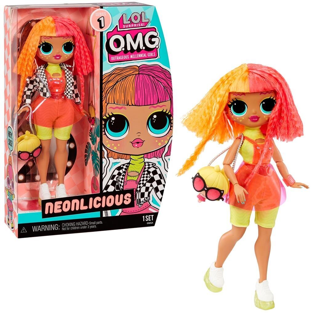 Nukk LOL Surprise! OMG Neonlicious Fashion Doll Series 1 (2021) hind ja info | Mänguasjad tüdrukutele | hansapost.ee