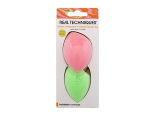 Kosmeetiliste käsnade komplekt näole Real Techniques Miracle Complexion Sponge + Miracle Airblend Sponge Duo, 2 tk. цена и информация | Кисти для макияжа, спонжи | hansapost.ee