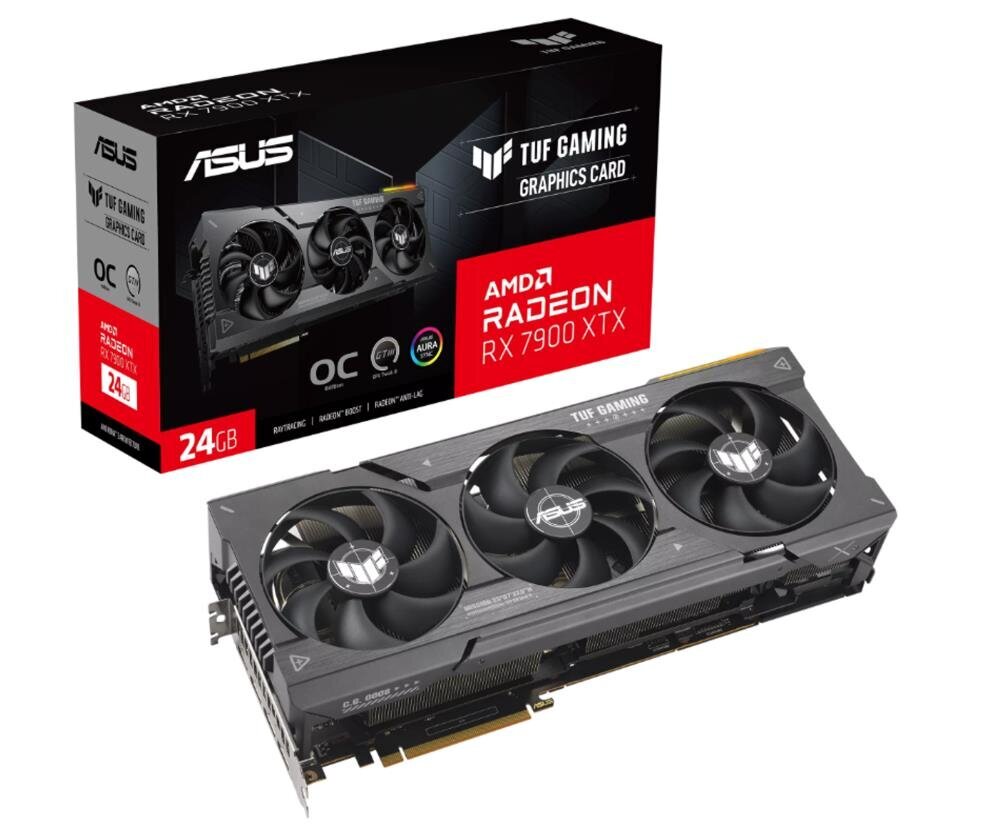 Asus TUF Gaming Radeon RX 7900 XTX OC Edition (TUF-RX7900XTX-O24G-GAMING) цена и информация | Videokaardid | hansapost.ee