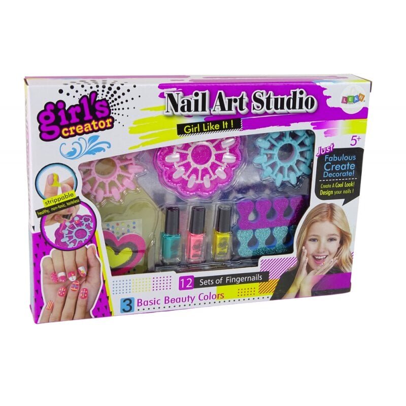 Nail Styling Set for Little Ladies Nail Art Studio цена и информация | Mänguasjad tüdrukutele | hansapost.ee