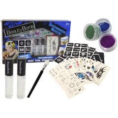 Tattoo Kit Glitter Templates Party цена и информация | Аксессуары для детей | hansapost.ee