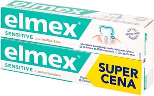 Hambapasta Elmex Sensitive, 2 x 75 ml hind ja info | Hambaharjad, hampapastad ja suuloputusvedelikud | hansapost.ee