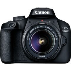 Canon EOS 4000D 18-55 III цена и информация | Цифровые фотоаппараты | hansapost.ee