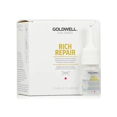 Juukseseerum Goldwell Dualsenses Rich Repair Intensiv Serum, 12 x 18 ml hind ja info | Juuksemaskid, õlid ja seerumid | hansapost.ee