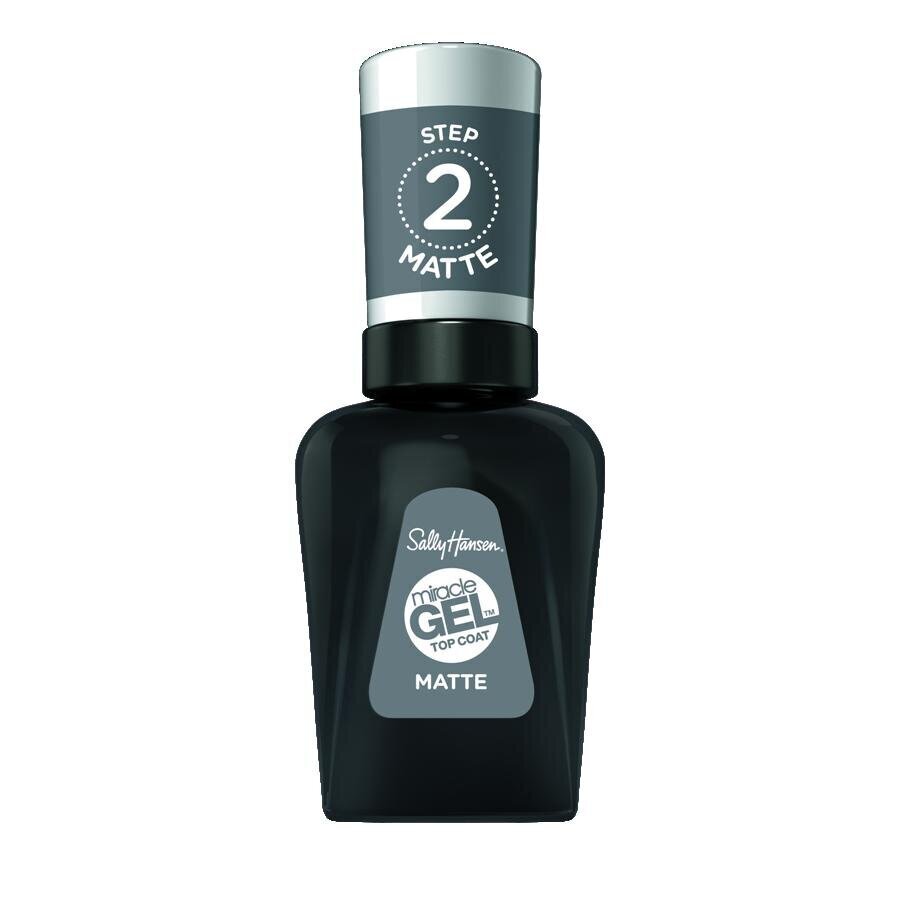 Matt pealislakk Sally Hansem Miracle Gel Top Coat, 14,7 ml hind ja info | Küünelakid ja küünelakieemaldajad | hansapost.ee