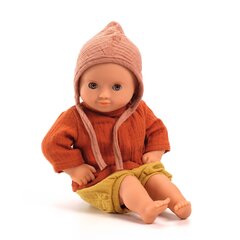 Комплект одежды для кукол - Шорты, рубашка, шляпа (теплые тона), Djeco Pomea DJ07896 цена и информация | Djeco Pomea Товары для детей и младенцев | hansapost.ee