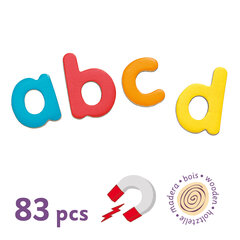 Набор деревянных магнитов - Письменные буквы (83 шт), DJECO DJ03102 цена и информация | Развивающие игрушки для детей | hansapost.ee