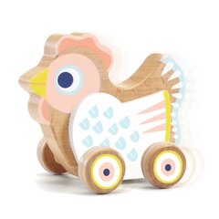 Толкающая игрушка с музыкой - Цыпленок, DJECO DJ06130 цена и информация | Игрушки для малышей | hansapost.ee