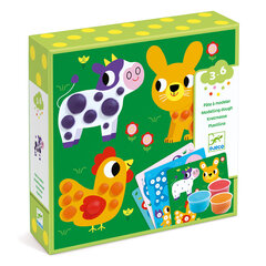 Набор для творчества с пластилином - Животные и кружочки, DJECO DJ09894 цена и информация | Развивающие игрушки для детей | hansapost.ee