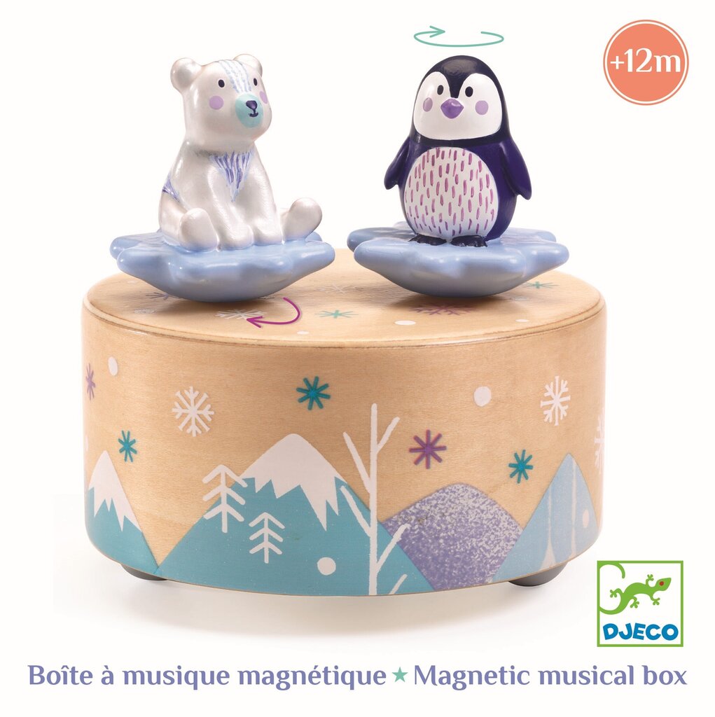 Magnetiline muusikakast Jääkaru ja pingviin Djeco, DJ06063 цена и информация | Beebide mänguasjad | hansapost.ee