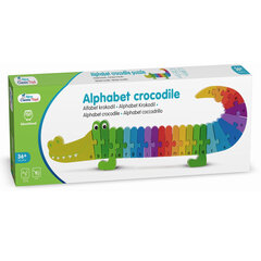 Большая деревянная головоломка с алфавитом Крокодил, New Classic Toys, 10532 цена и информация | Развивающие игрушки для детей | hansapost.ee
