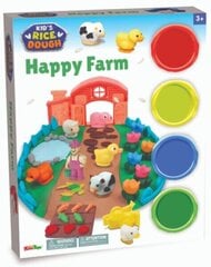 4 x 28g Happy Farm / Kid´s Rice Dough - массу для лепки цена и информация | Развивающие игрушки для детей | hansapost.ee