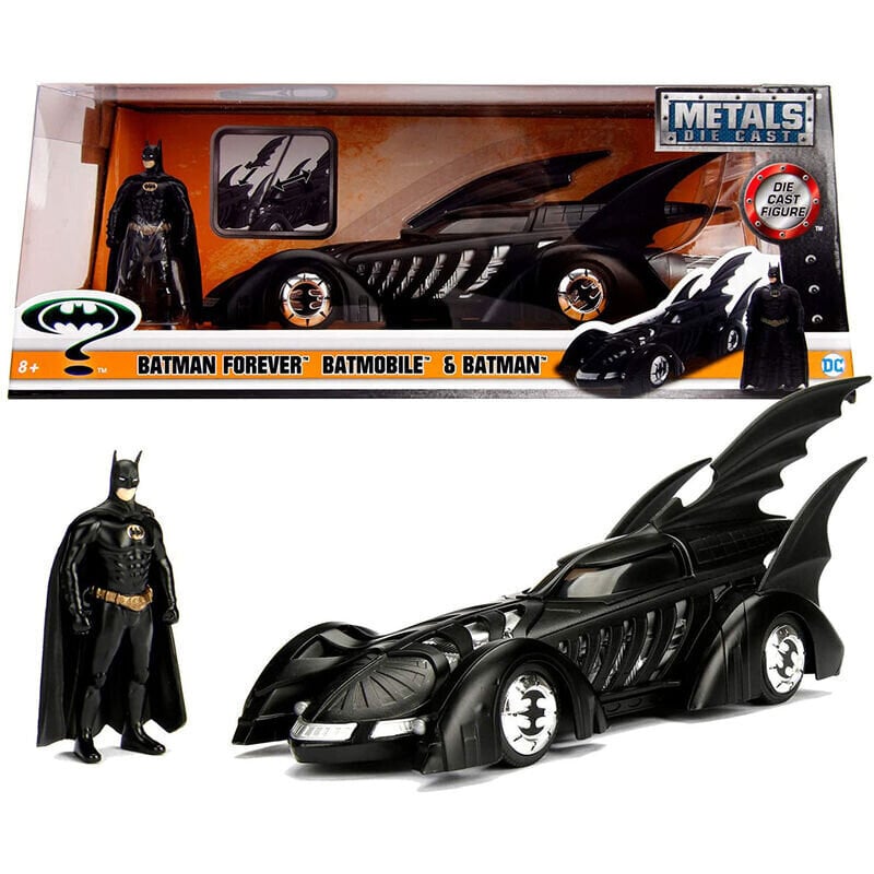 Metallist auto + figuur DC Comics Batman Forever Batmovil цена и информация | Mänguasjad poistele | hansapost.ee