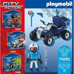 71092 PLAYMOBIL® City Action, Police Quad цена и информация | Конструкторы и кубики | hansapost.ee