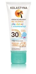 Laste päikesekaitsekreem Kolastyna SPF30 75 ml цена и информация | Косметика для мам и детей | hansapost.ee