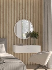 Круглое зеркало на веревке Grace, 60 см, белого цвета цена и информация | Зеркала | hansapost.ee