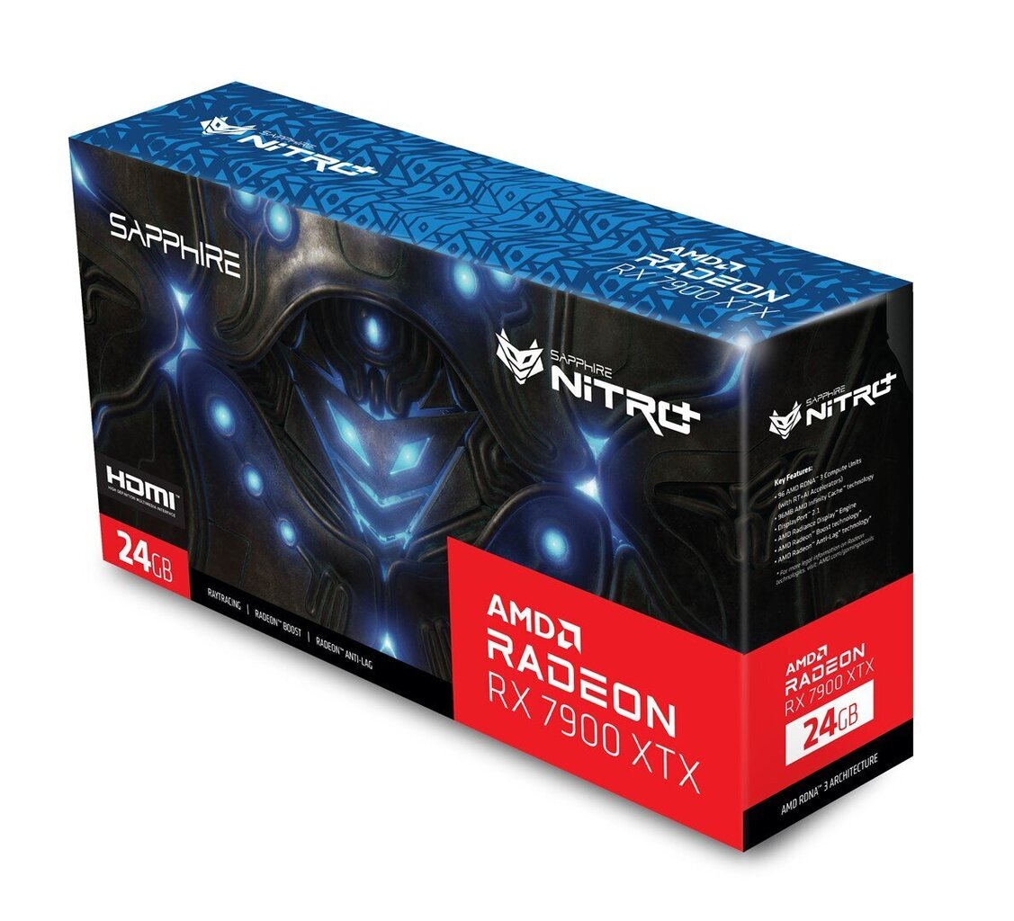 Sapphire Nitro+ AMD Radeon RX 7900 XTX Vapor-X 24GB (11322-01-40G) hind ja info | Videokaardid | hansapost.ee