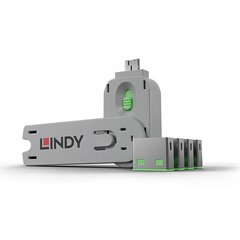 Lindy USB-pordi blokeerija 40451 цена и информация | Адаптеры и USB-hub | hansapost.ee