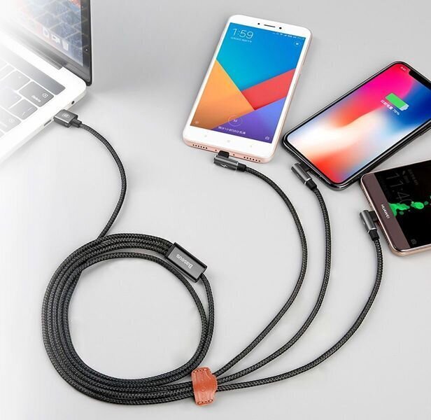 Baseus MVP, USB - USB-C - Lightning, 1.2m цена и информация | Mobiiltelefonide kaablid | hansapost.ee