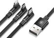 Baseus MVP, USB - USB-C - Lightning, 1.2m цена и информация | Mobiiltelefonide kaablid | hansapost.ee