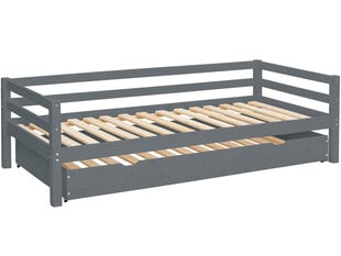 Детская кровать Notio Living Allie, 90x200 см, серая цена и информация | Детские кровати | hansapost.ee