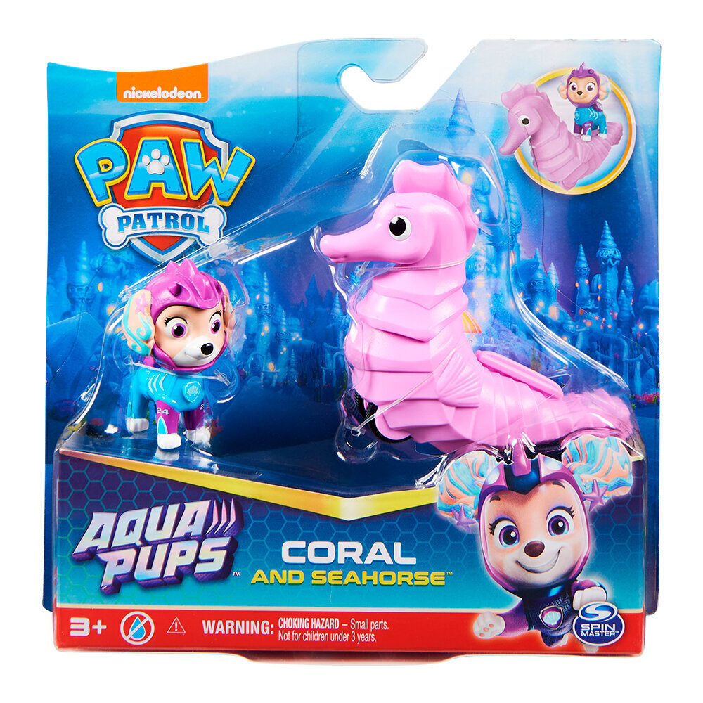 Kuju Paw Patrol (Käpapatrull) Aqua Hero Pups Coral 6066150, roosa цена и информация | Mänguasjad tüdrukutele | hansapost.ee
