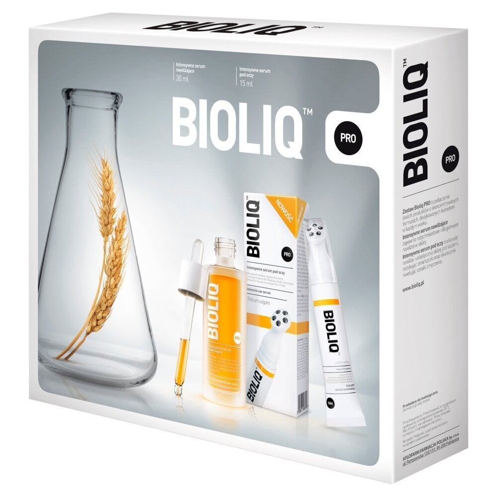 Bioliq Pro komplekt: silmaseerum, 15ml + intensiivselt niisutav seerum, 30ml цена и информация | Silmakreemid ja seerumid | hansapost.ee