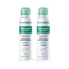 Дезодорант-спрей Somatoline Cosmetic Pack Sensitive Skin, 2 x 150 мл цена и информация | Дезодоранты | hansapost.ee