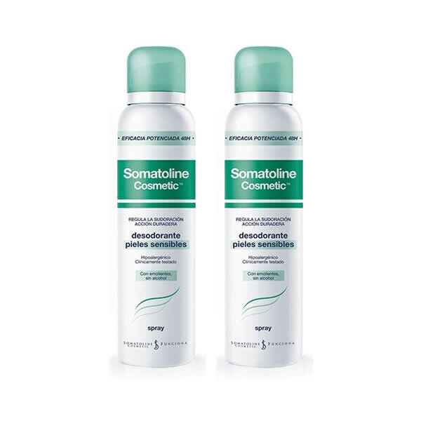 Pihustav deodorant Somatoline Cosmetic Pack Sensitive Skin, 2 x 150 ml hind ja info | Deodorandid | hansapost.ee