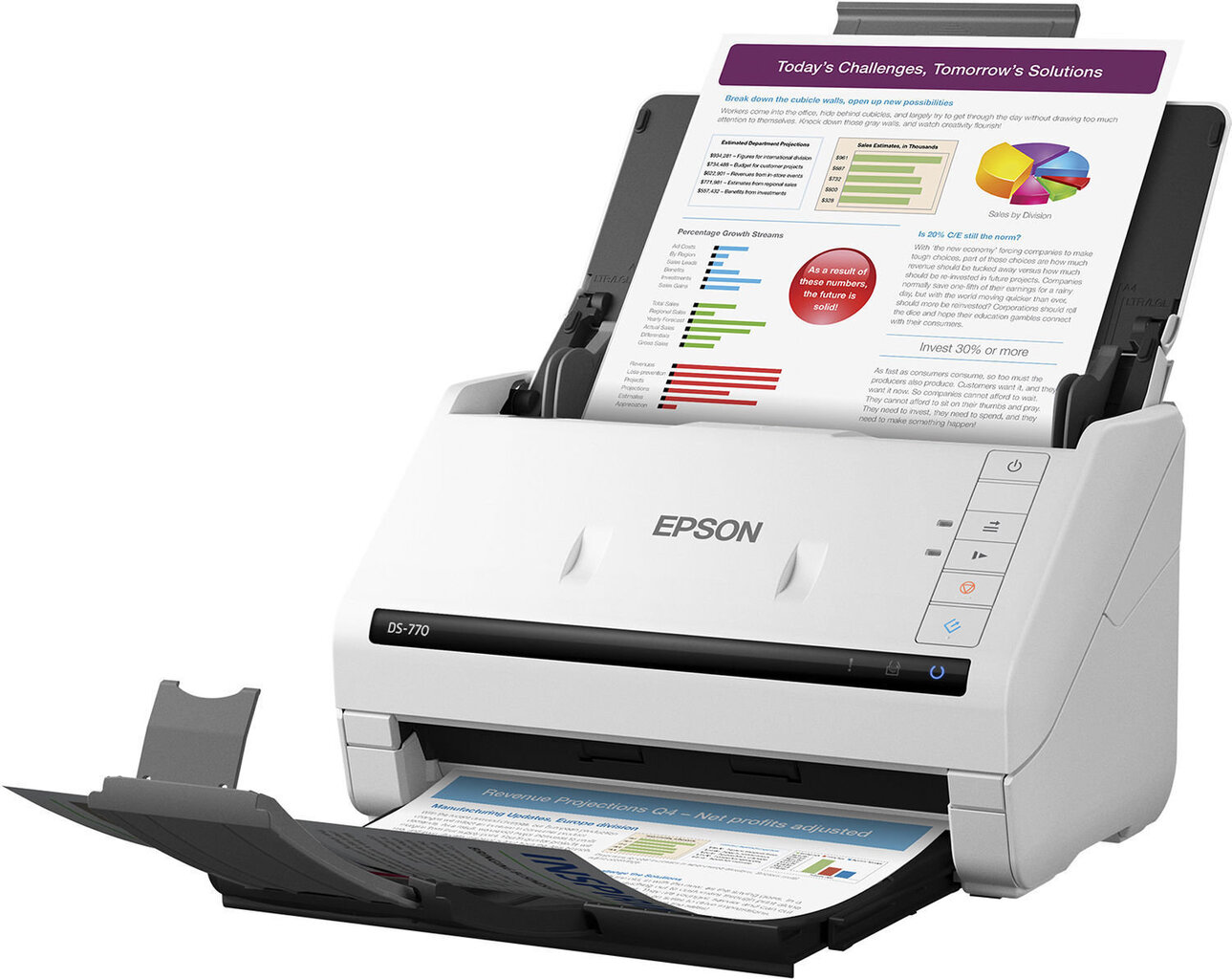 Skänner Epson WorkForce DS-780N / värviline цена и информация | Skännerid | hansapost.ee